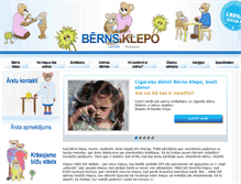 Tablet Screenshot of bernsklepo.lv
